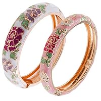 Algopix Similar Product 11 - UJOY Cloisonne Bangles Gorgeous