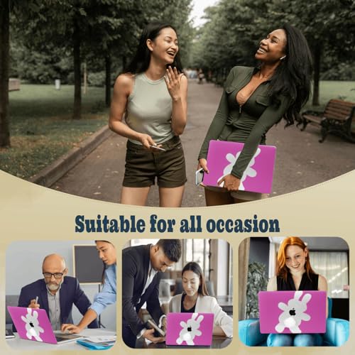 Coque MacBook Air 11 Pouces Coque Rigide Lapin Mignon Chic - 6