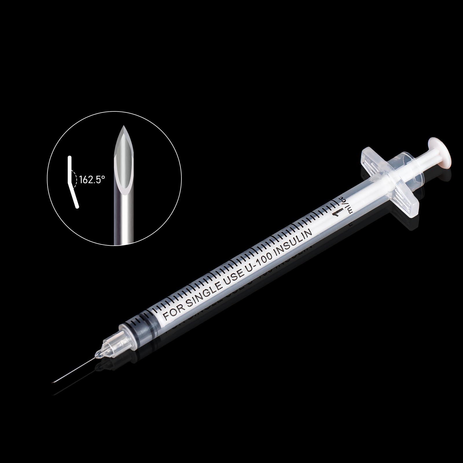 100 Stück 0.5ml/cc 29G 8mm Plastiktube, Prazise MessungMehrzweck- Messwerkzeuge, Einzeln verpackt für Flüssigkeitstrennung, Dosierung, Laborzubehōr