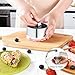 SWETON Cake Rings Cooking Rings Dessert Mousse Mold Stainless Steel with Pusher for Desserts Making (4PCS)