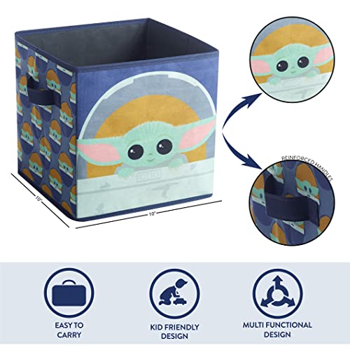 Image of Idea Nuova Star Wars The Mandalorian,The Child Set of 2 Durable Storage Cubes with Handles