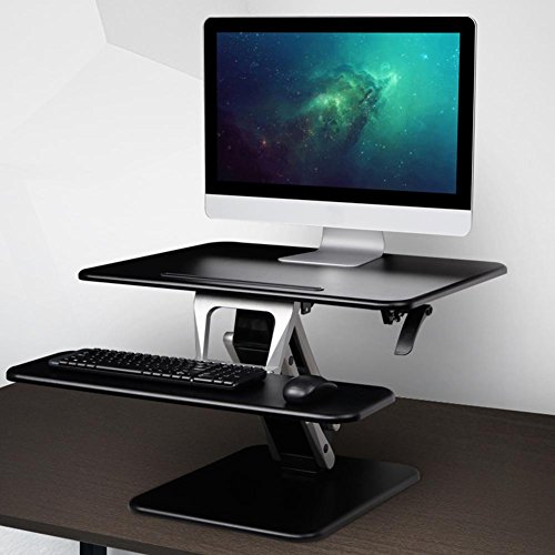 Preisvergleich Produktbild L&LQ Stehender anhebender Schreibtisch Faltbarer beweglicher Notizbuchdesktop-Computertischschreib... m3s Black Desk tilt / Width 680mm
