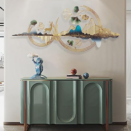 Arte de pared de metal 3D, escultura decorativa grande para decoración del hogar, sala de estar y baño