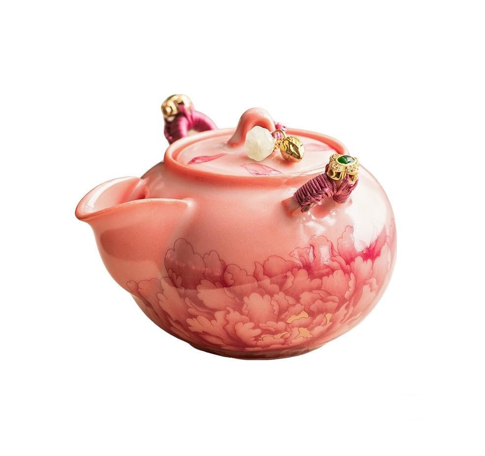 Zestaw ceramicznych filiżanek do herbaty Peony Master Teacup, chiński zestaw do herbaty Kung Fu, zestaw do tradycyjnej ceremonii parzenia herbaty (czajniczek Peony)