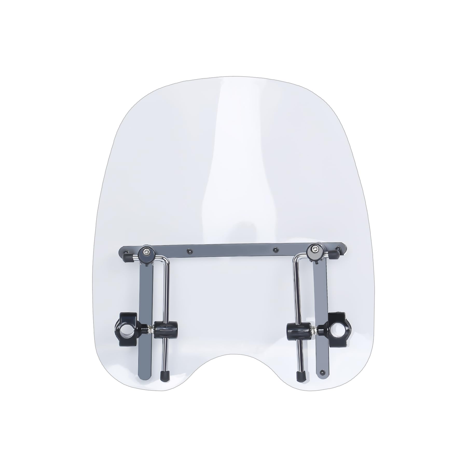 Deflectores de Parabrisas de Motocicleta Aptos para Harley Suzuki, Honda, Shadow, Yamaha, Kawasaki, Cruiser, Estándares (Blanco, 19 Inch)