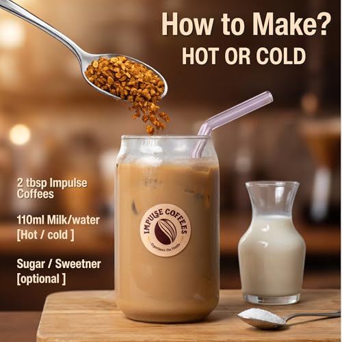 Image of Impulse Coffees Mocha Pe Chauka Instant Coffee Powder | Premium Rich Mocha Flavour with Strong Taste & Cafe-Style Aroma | Perfect Morning Starter & Flavoured Coffee Experience at Home | 50Gms