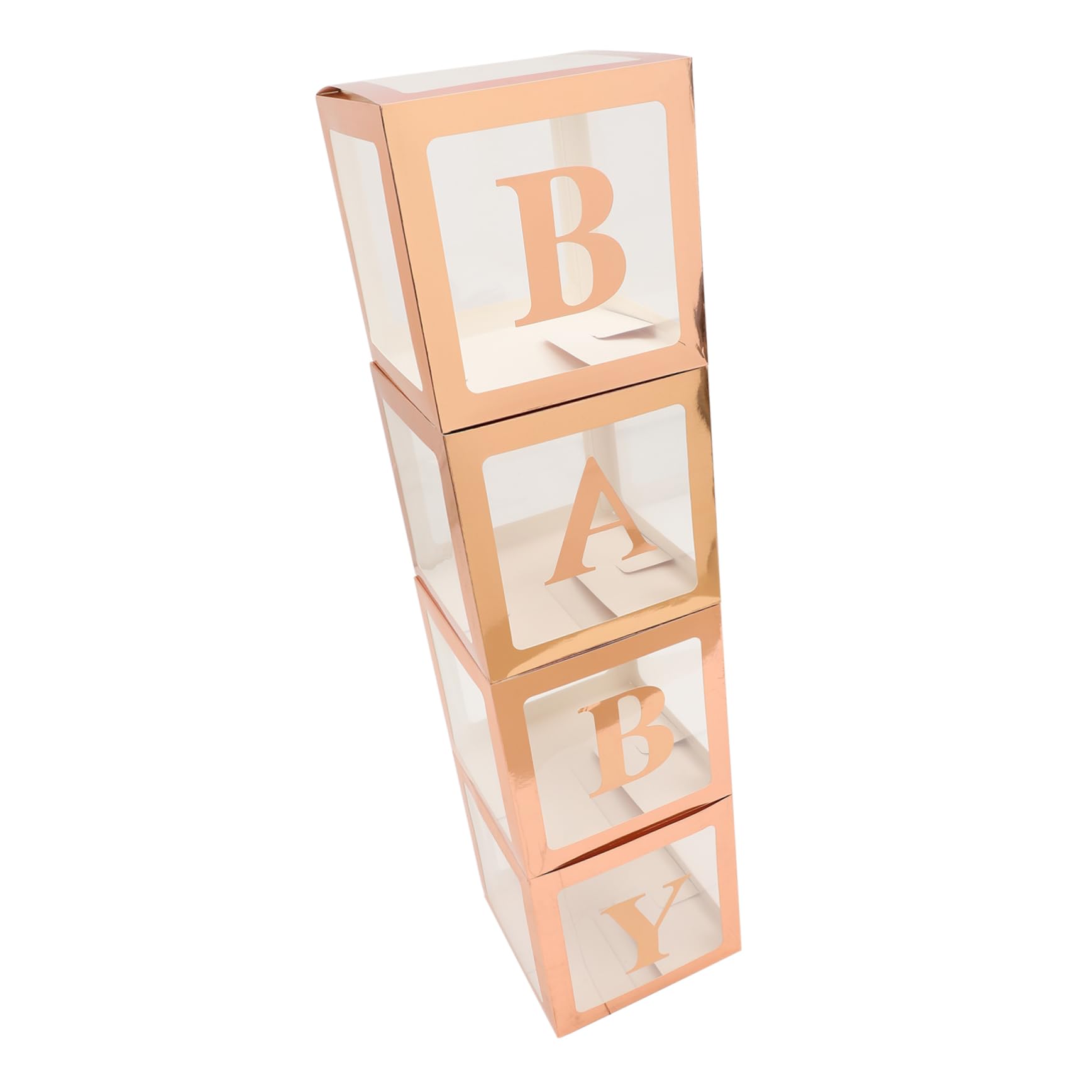CHILDWEET 1juego Cajas De Globos Transparentes Con Letras Para Decoración De Shower y Primer Cumpleaños De Fiesta Para Revelación De Género y Bautizo