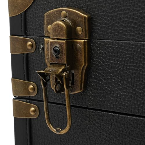 Image of Professional Hairdressing Case, Rolling Hairdressing Tool Box, Multi-functional Cosmetic Trolley with Combination Locks and Keys, Makeup Train Case for Salon Makeup Beauty (Black)