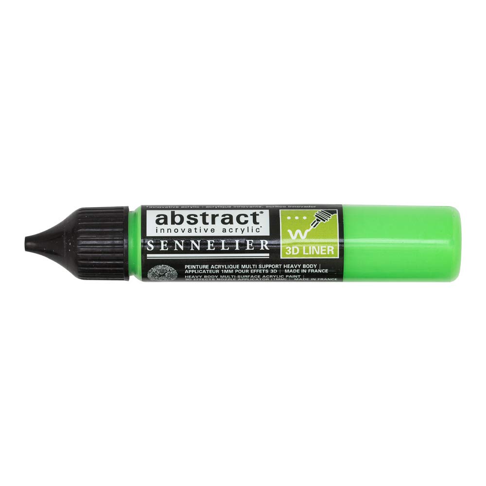 Sennelier Green Abstract Acrylic 3D Liner 27Ml (Fluorescent )