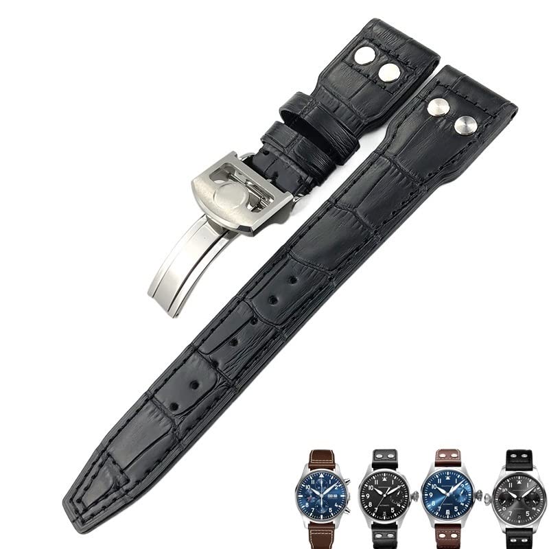 Bracelet en cuir italien pour IWC Portofino ajustement parfait 20mm 21mm 22mm