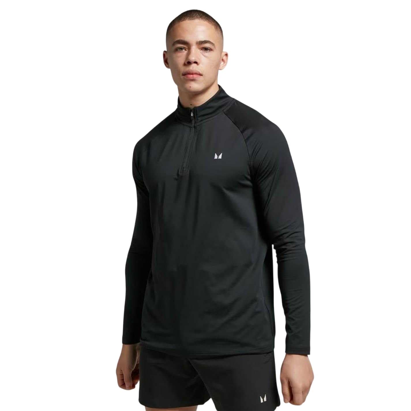 Myprotein Men's Black Long-Sleeve Performance Gym Top in Size M, Sports Direct