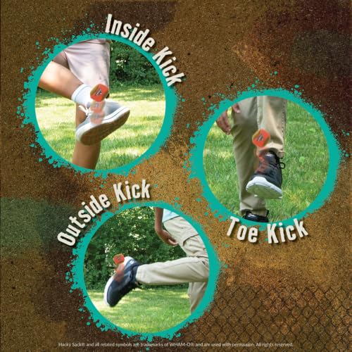 Image of The Original Hacky Sack Footbag Core 70s, 80's Toys - Material Bag - Hacky Ball, Foot Bag Kick Sack, Indoor and Outdoor Toys for Kids and Adults - Hacking a Sack, Kids Toys, Ages 8+