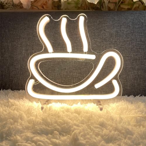 Image of Coffee Table Number Neon Sign Desk Lamp Night Light Wedding Letter LED Neon Sign Wedding Table Decorations Neon Light Shop Bedroom Home Room Decor Christmas Party Warm White USB 20x19 CM