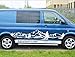 LYFCANIA Autocollants de Voiture Camper Van Compatible avec Volkswagen VW Transporteur T4 T5 T6 Multivan Caravelle DIY Décalcomanie hnlyf (Color Name : 2, Size : LWB)