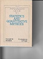 The manager's guide to statistics and quantitative methods 0070355207 Book Cover