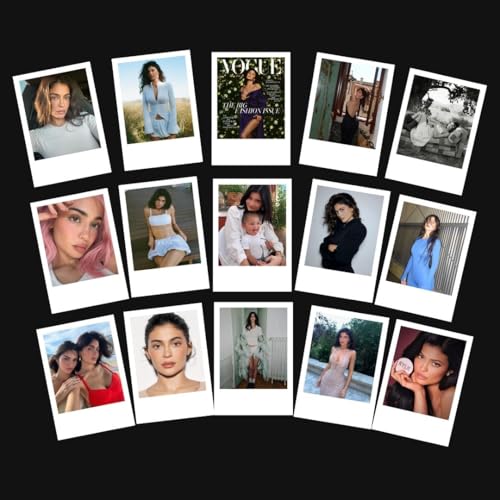 Image of Kylie Jenner Poster | Kylie Jenner Pics (Set of 15) | Aesthetic Kylie Jenner Kardashian Mini Poster (8 x 6 cm) Posters for Phone Accessories, Bedroom, Office, room decoration