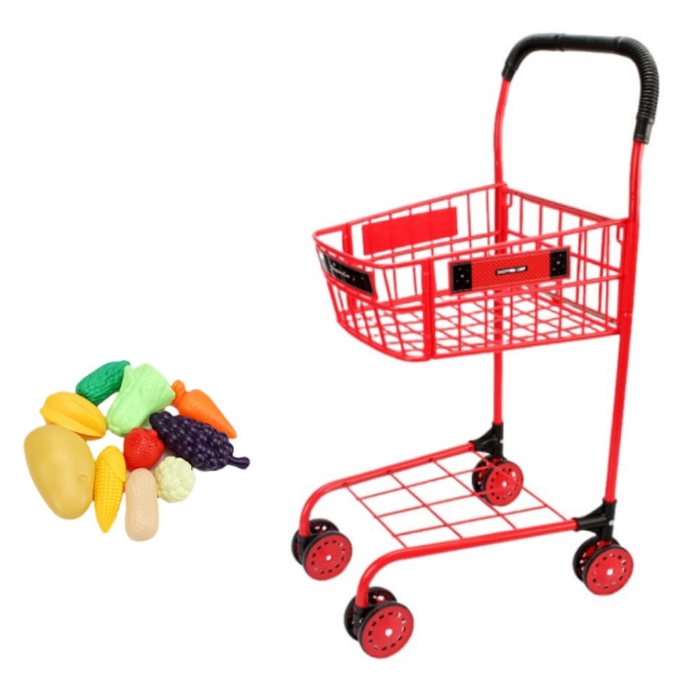 Amazon | Aeroorままごと ショッピングカート 子供用 4輪キャスター お