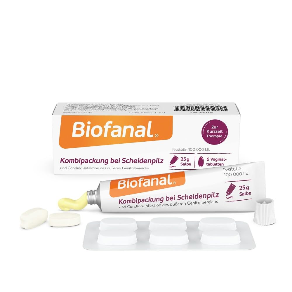 BIOFANAL Kombipackung Vaginaltabletten + Salbe zur Behandlung von Scheidenpilz