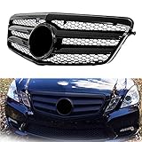 mercedes w212 kühlergrill ausbauen anleitung  NMDNNJ Vorderer Oberer KüHlergrill FüR Mercedes Benz E-Klasse W212 E250 E300 E350 E500 E550 E63 Amg Limousine 2010-2013
