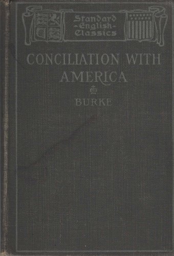 Burke's Speech on Conciliation With America [Unknown] B000B3O160 Book Cover