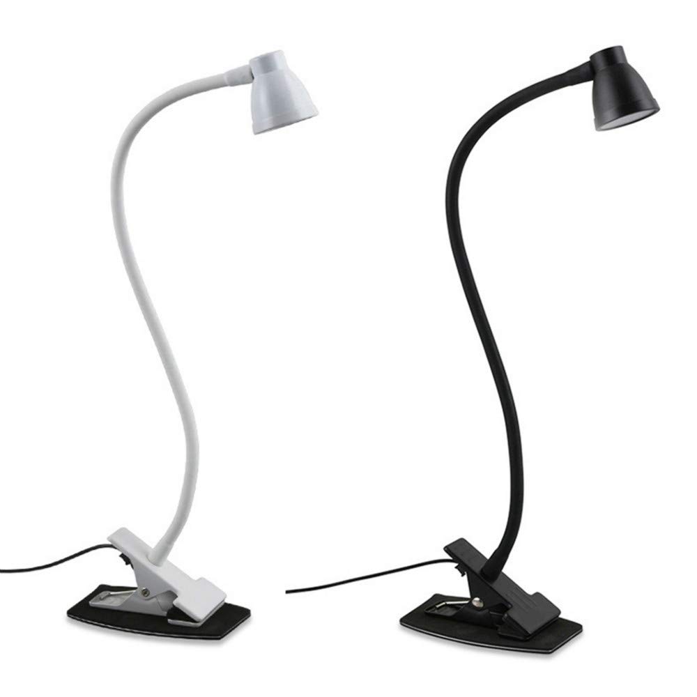 RajoNN Lampe de Bureau Lampe de Bureau à Pince Portable rotative à 360 degrés à Clipser sur Le Chevet de la Chambre à Coucher Température de Couleur réglable Décoration de la Maison Lecture Couleur