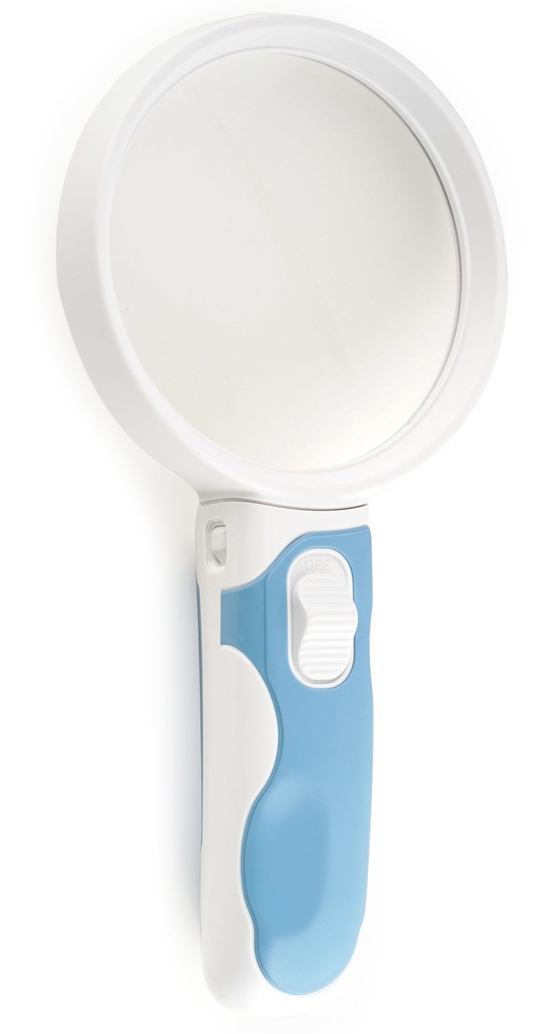 Amazon.co.jp: MIZAR 手持ちルーペ ライト付き 2.5倍 90mm