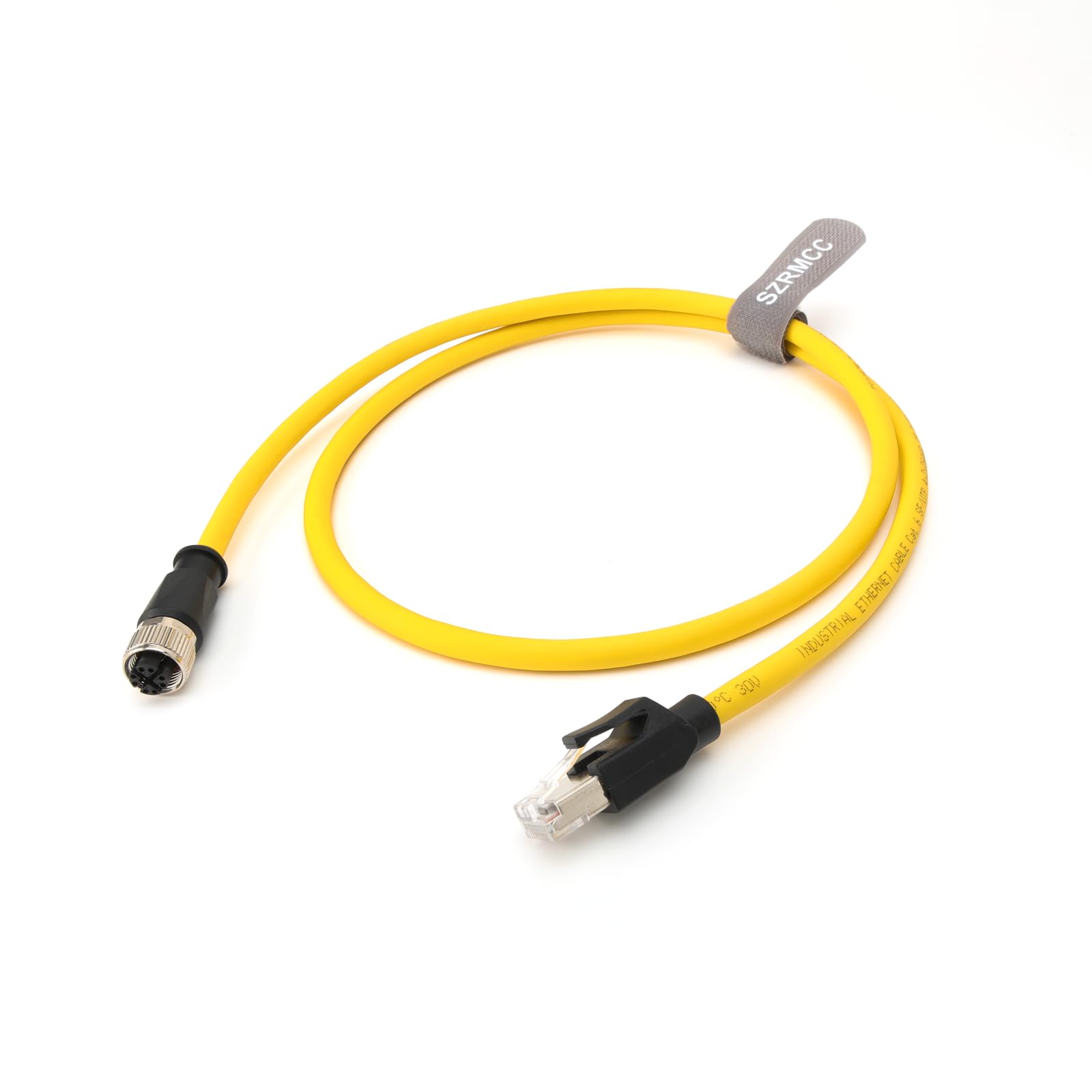 SZRMCC Cavo Ethernet M12 X-Code da 8 pin femmina a RJ45 Cat6, cavo sensore schermato ad alta flessibilità, per macchina fotografica industriale GigE (20 m)