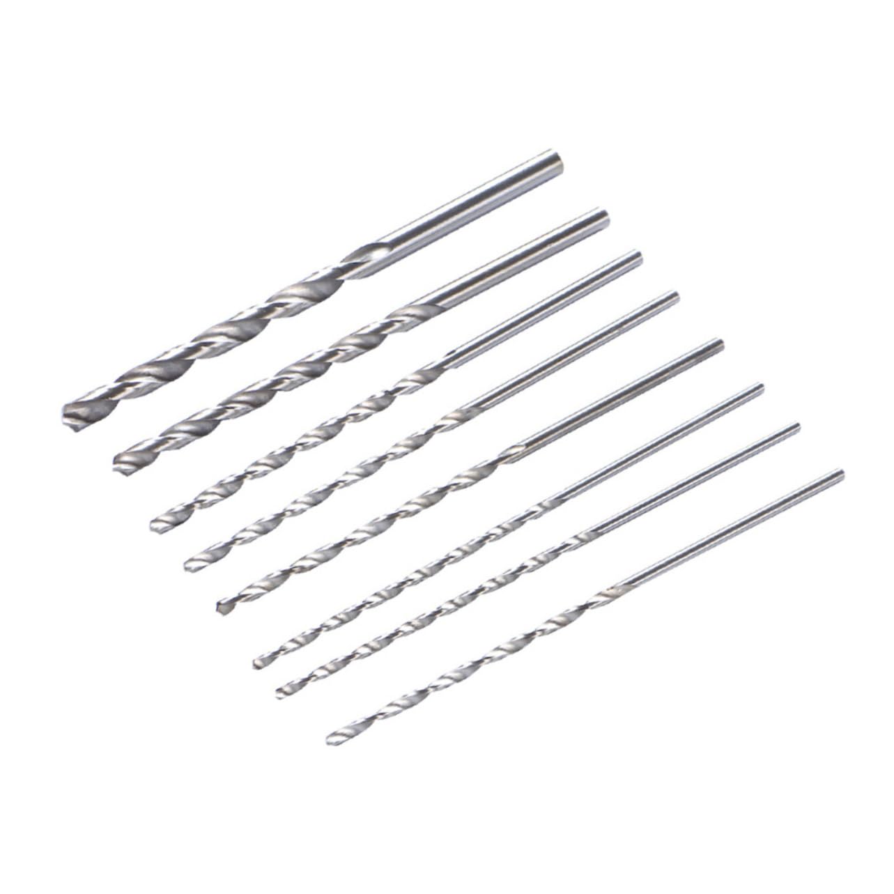 HOMSFOU Practical Lengthened Drill Bits 8pcs Twisting Drill Bit Set Straight Shaft