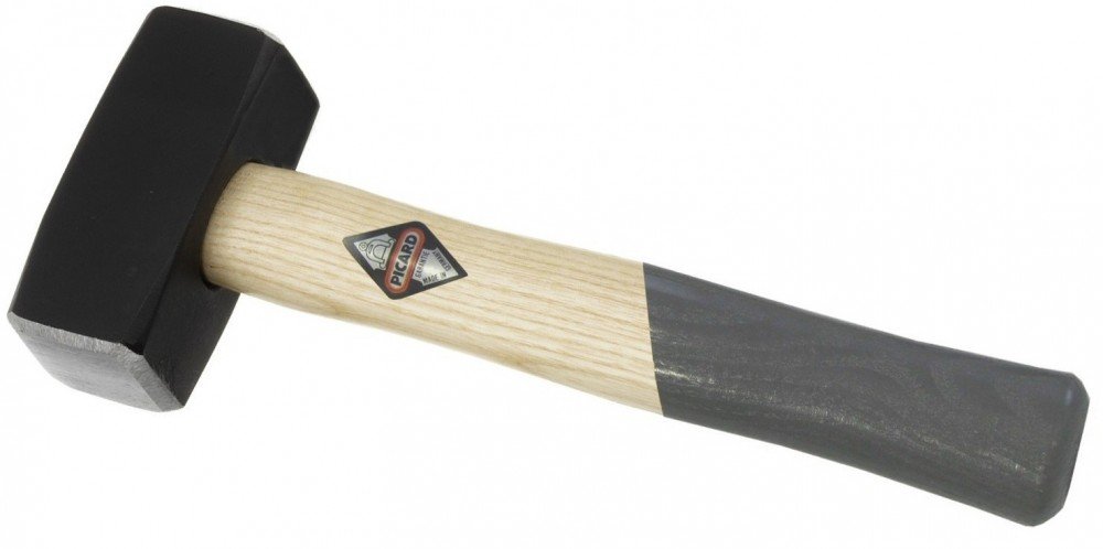 Picard Fäustel 8kg DIN 6475, Eschenholzgriff, Mehrfarbig, Schläger, Mallet