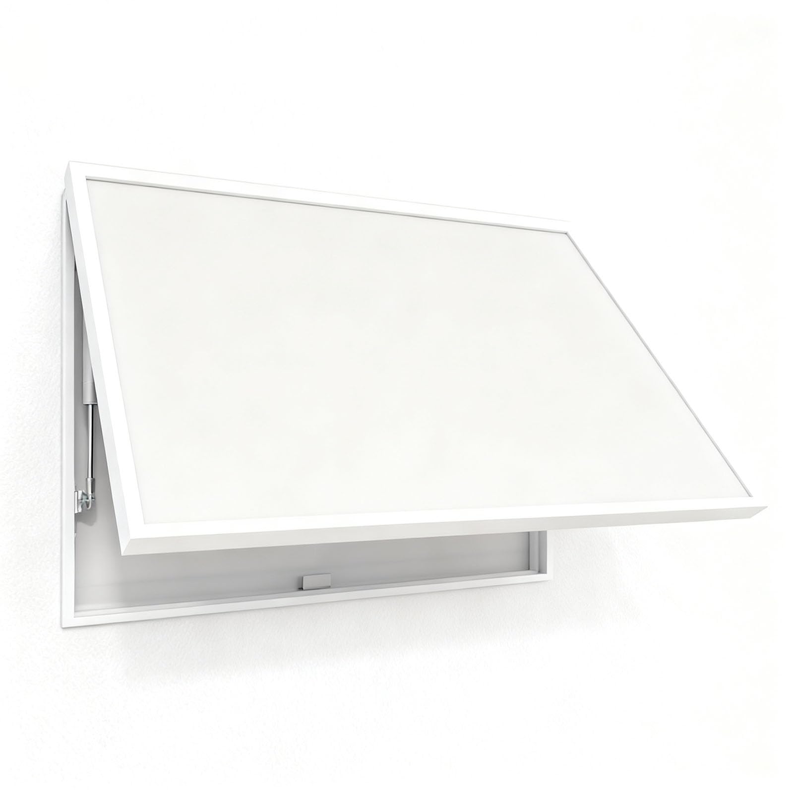 Cache compteur électrique 70x50 cm Vibeo blanc pour disjoncteur et boîte à fusibles rabattable