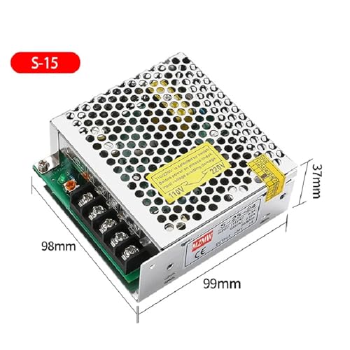 Driver LED 24V 25W transformador AC/DC mini regulador de voltaje conmutado S-25-12 4
