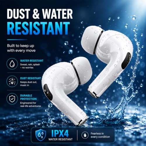Image of Kratos TW02 Ear Buds Wireless with 60H Playtime, Noise Isolation & Clear Calls, Bluetooth Earbuds with Voice Assistant, Ear Buds with Bluetooth V 5.3 & with Type C Fast Charging, IPX5 TWS Earphones