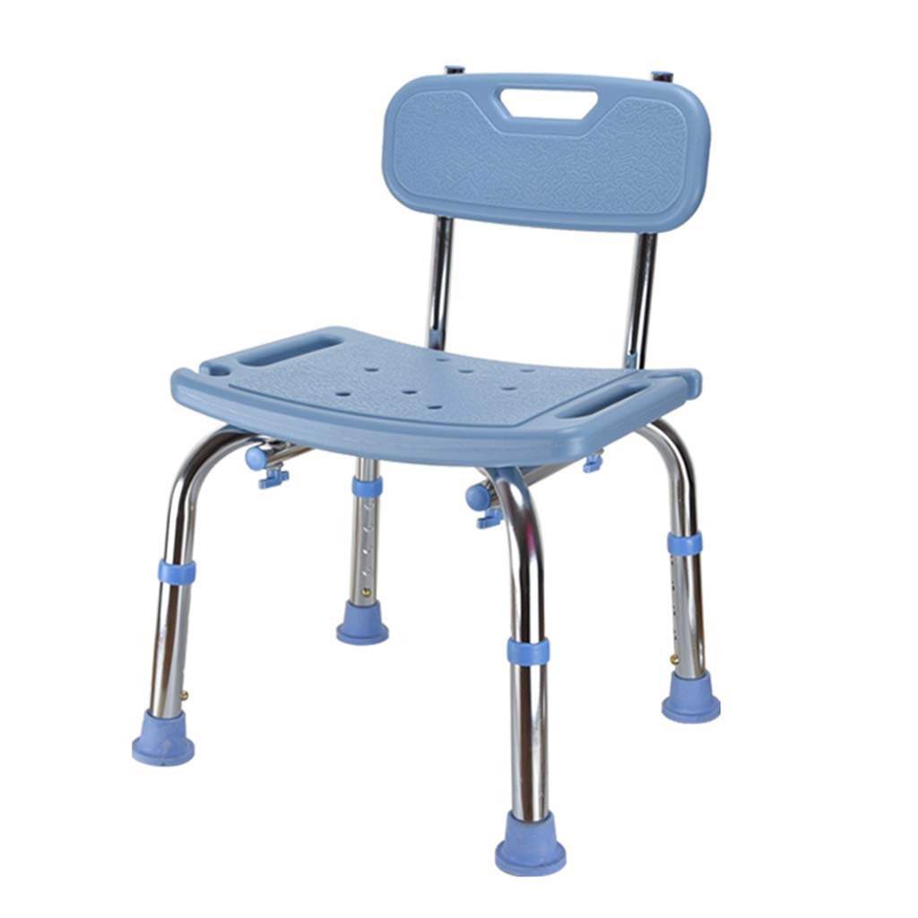 Altura Ajustable Taburete de baño/Ducha Bañera Ducha Silla con Respaldo Soporte de Ducha Almohadilla Antideslizante para Las piernas Ayuda por discapacidad para discapacitados Personas Mayores