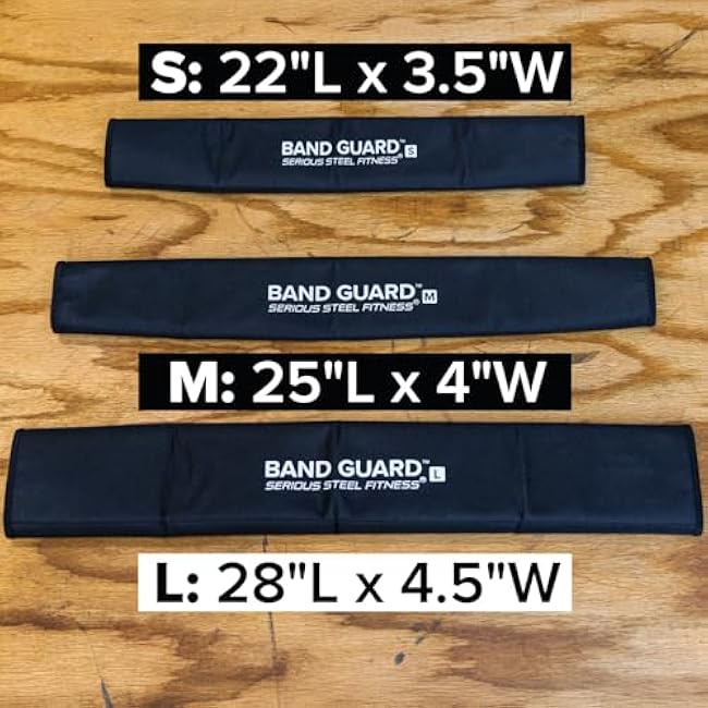 Serious Steel Fitness Band Guard - Protective Sleeve for Resistance Bands (Bands NOT Included) Protect Your Resistance Bands from The Ground, Concrete and Sharp Edges