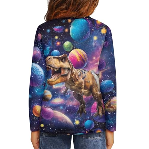 Image of Uourmeti Long Sleeve Tops for Boys Graphic T Shirts Teen Girls Active Pullover Tees