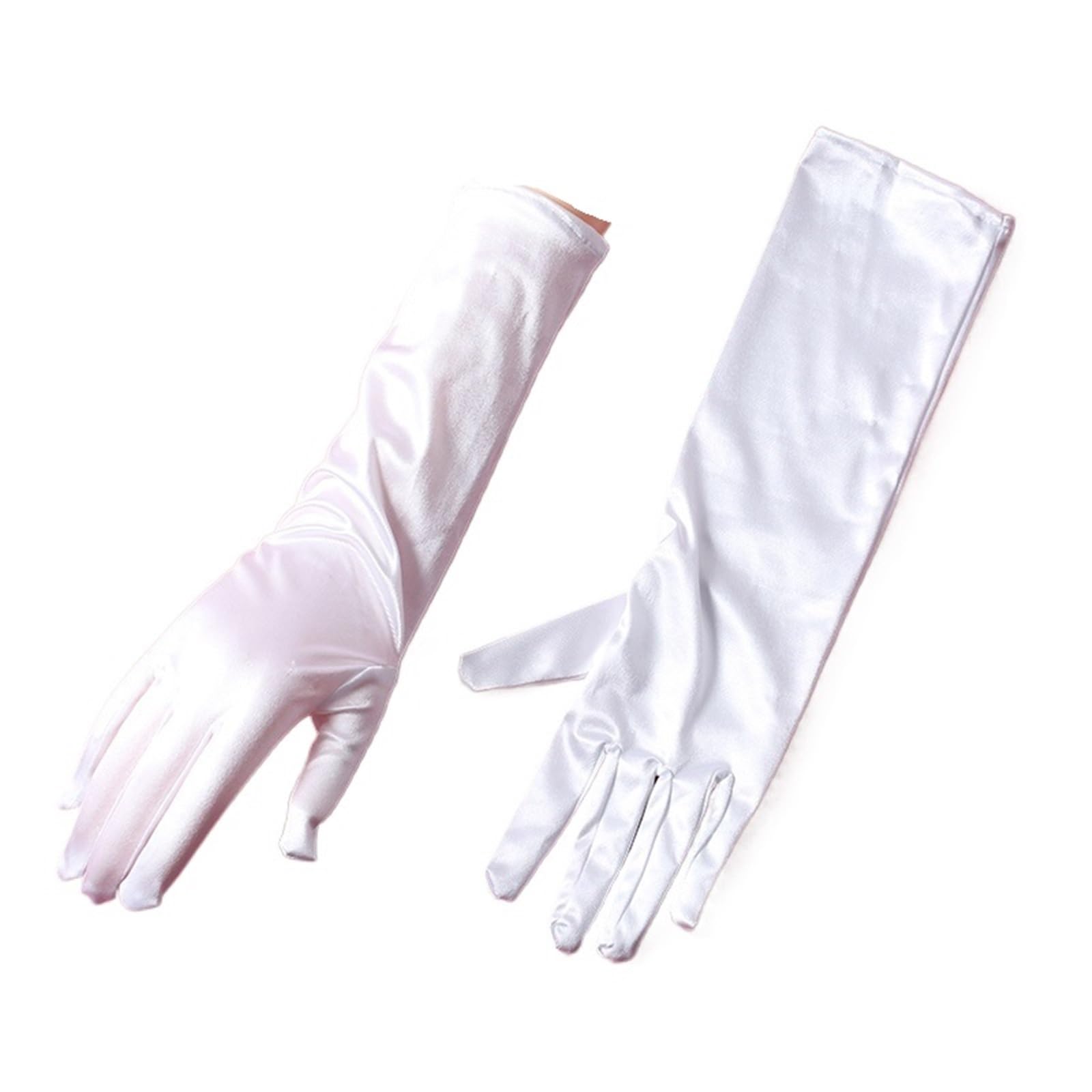 2 paia di guanti da sposa lunghi Guanti in raso donna eleganti Per Le Donne