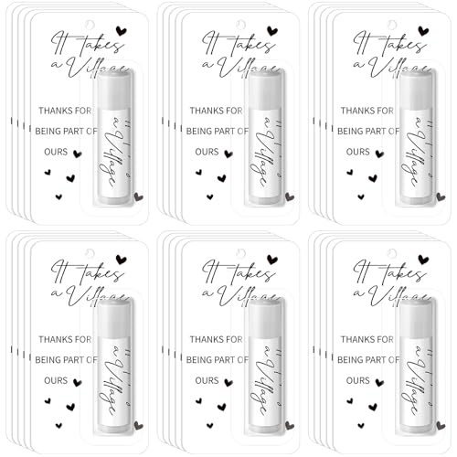 Sacubee 30 Pack Employee Teacher Appreciation Gift Bulk Lip Balm Teacher Employee Staff Team Thank You Gifts Nurse Volunteer Appreciation Party Favors for Women Men Coworker(Cool,Black Gold)