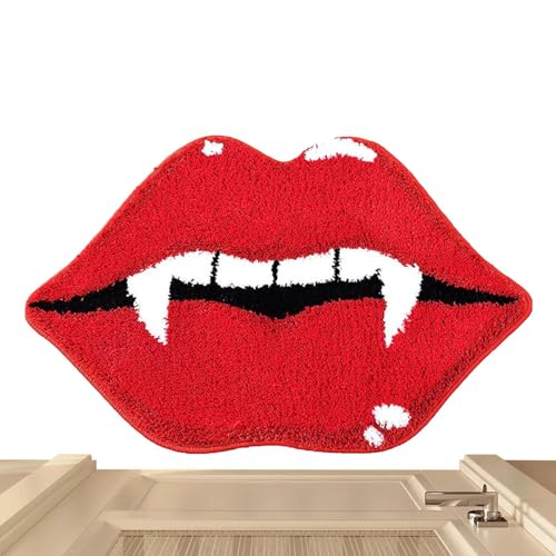 Tapis de Bain Halloween - Tapis de Bain Toile d'araignée Halloween | | antidérapant Lavable en Machine, Tapis Gothique Lavable pour Douche, Cuisine et Salle de Bain