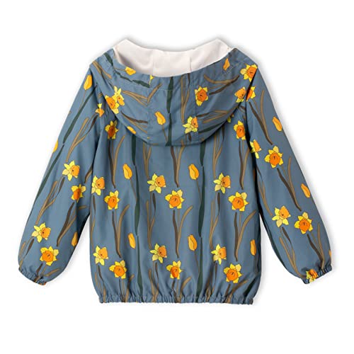 Welaken UNIFUN Flower Jacket For Girls Baby & Kids & Toddler Girls' Rain Jacket Ii Water-Resistant Jackets & Coats thumb #1