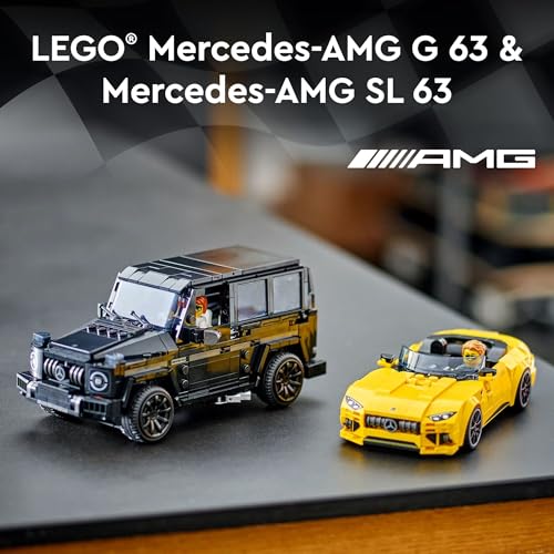 Lego 6470549 Speed Champions Mercedes-Amg G 63 & Mercedes-Amg Sl 63 F1 Toy Car thumb #1