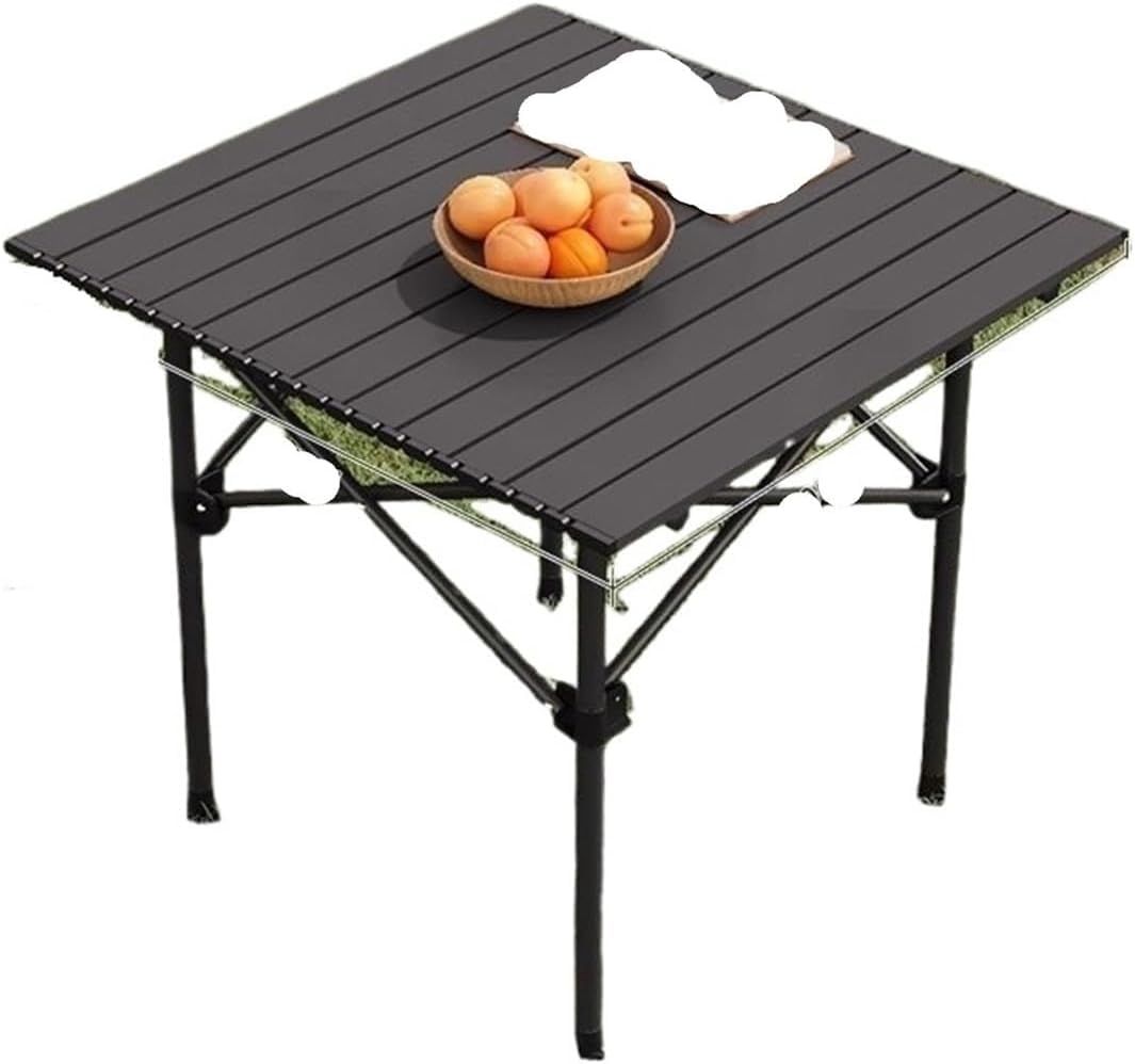 Table de camping pliante 50x52cm en aluminium réglable