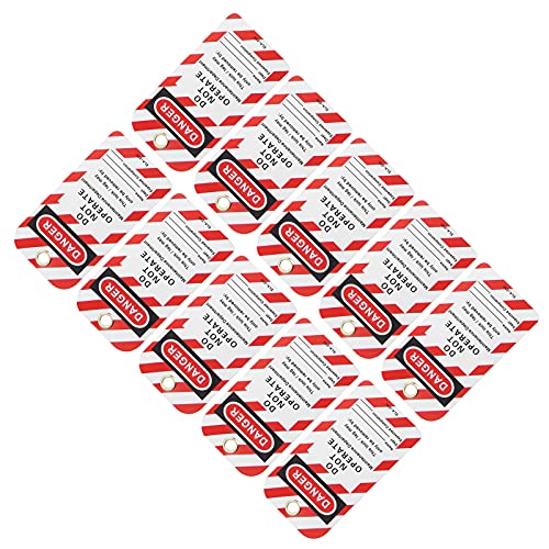 Lockout Tagout Etikett, PVC, 10 Stück, für Sperrung Außer Betrieb Befindlicher Elektrischer Geräte, Industrielle und Chemische Anlagen