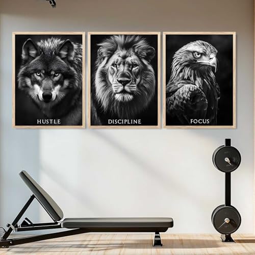 Image of walllane Motivational Quotes Art Framed Posters for Living Room Bedroom Office | Aesthetic Inspirational Poster with Frames GYM Wall Decor Set Of 3 (10X13 inch)