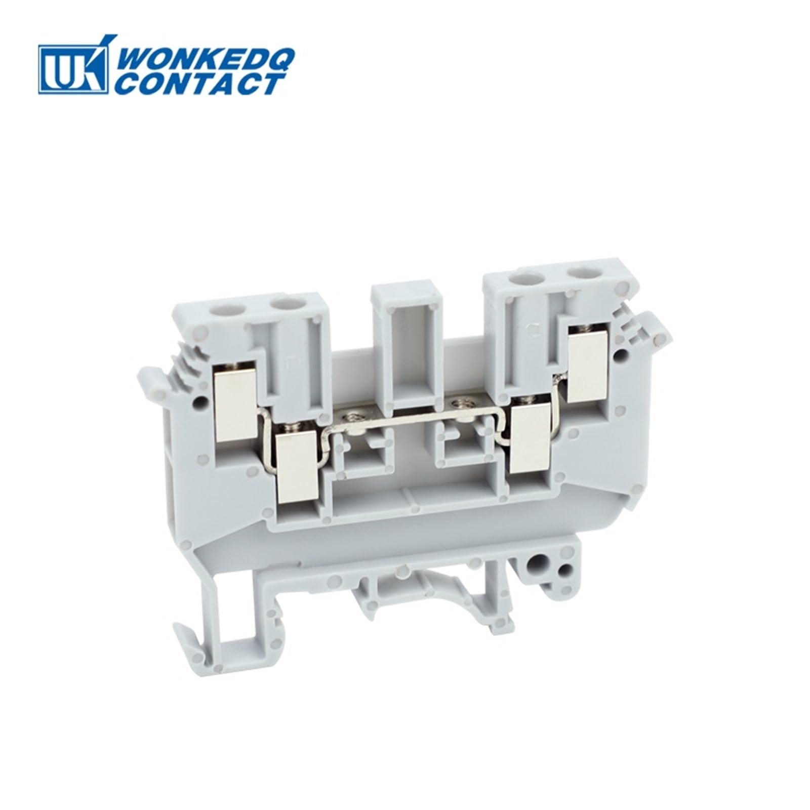 Morsettiera a vite per guida DIN UDK-4, connessione 2 ingressi, 2 uscite, 4 conduttori, 1 pezzo