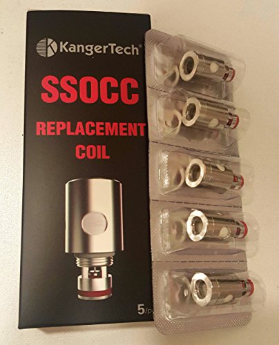 Kangertech Kanger New Ssocc 0,5 Ohm Bobines de remplacement pour Subtank Série / Toptank Série / SUBVOD / Nebox 5Pcs / Paquet
