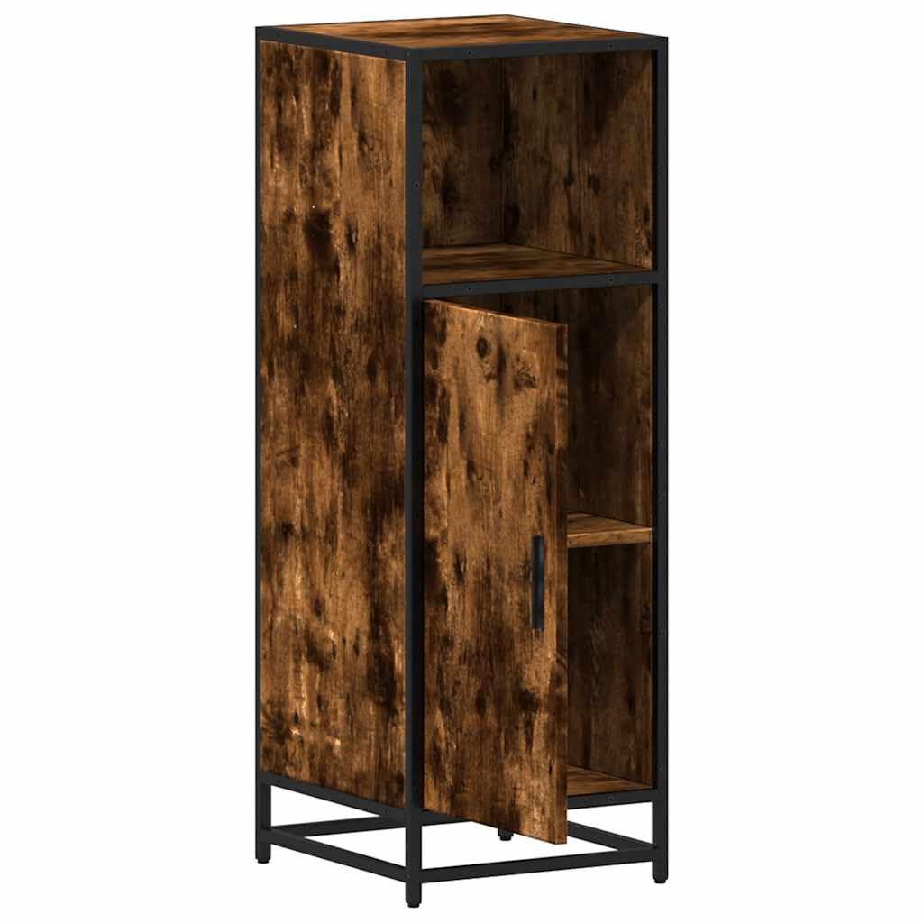 Armario de baño roble ahumado 35x37,5x100cm Madera de ingeniería