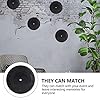 Healifty Vinyl Record Decoration 7 Inch Blank Black Disc Wall Decor for Home Audio Display and Indie Room Style Set of 5 #5