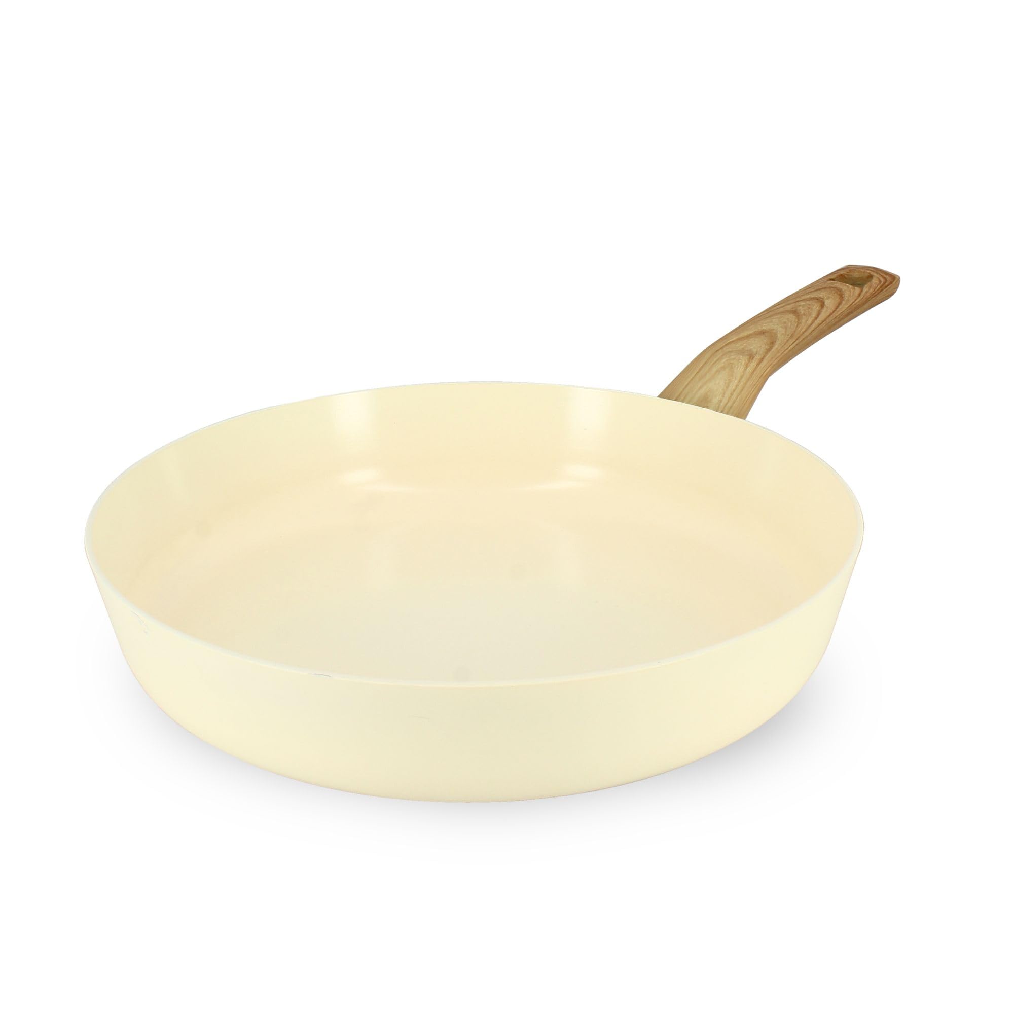 MENASTYL Colorama crème, poêle profonde 28 cm, aluminium, induction