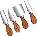 Utopia Kitchen Charcuterie Boards Set Bamboo Cheese Boards and Platter Set Unique Housewarming Wedding and Gift Set for Women Couples and Home Small
