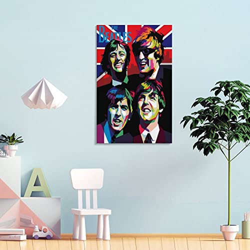 The Beatles – Poster coloré décoratif sur toile, affiches murales et image d’art moderne pour chambre à coucher, 60 x 90… - Les Beatles, Paul McCartney, John Lennon, RIngo Starr, George Harrison The Beatles – Poster coloré décoratif sur toile, affiches murales et image d'art moderne pour chambre à coucher, 60 x 90… – Image 5
